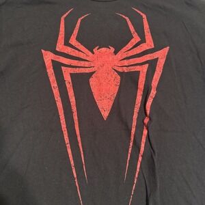 Marvel Comics Amazing Spider-Man Logo Black t-shirt Mens Size MEDIUM